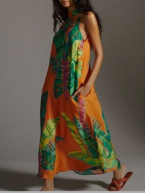 FARM Rio | Dresses | Farm Rio Cross Stitch Toucan Embroidered Midi Dress  Xxs Veuc | Poshmark